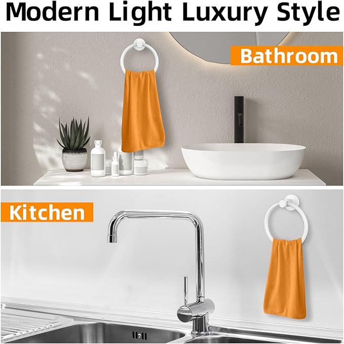 Towel Ring 2Pack, SUS304 Stainless Steel Hand Towel Holder
