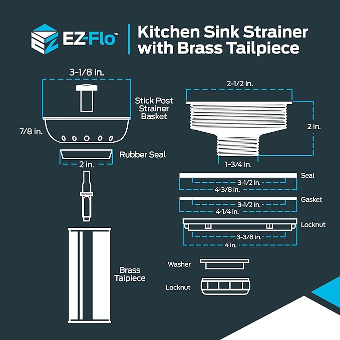 EZ-FLO Kitchen Sink Strainer