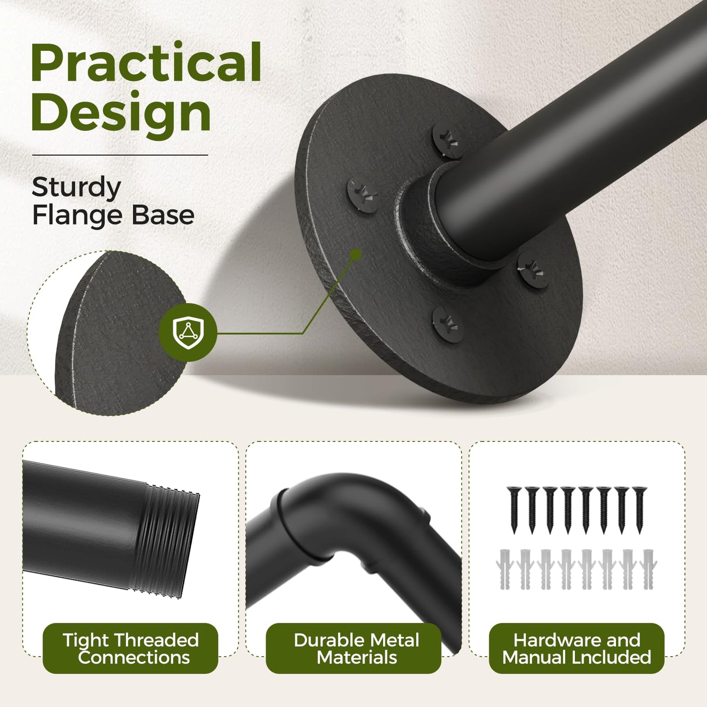 Bamworld Plant Hanger Indoor 70in Hanging Planters Rod Hanging Plant Holder for Window Plant Shelves Metal Rod,Pots Not Included