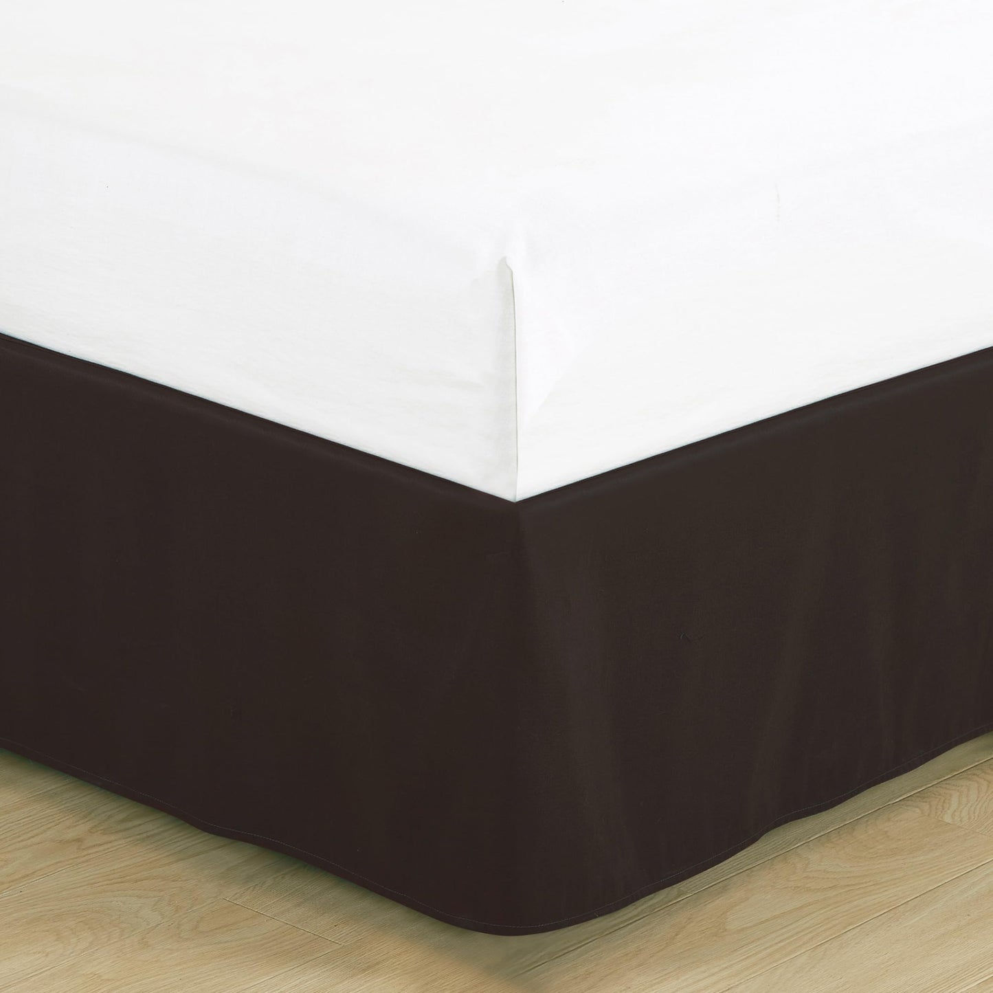 Chezmoi Collection Arden 7-Piece Modern Pleated Stripe Embroidered Zigzag Bedding Comforter Set (Queen, Spice/Brown/Coffee Cream)