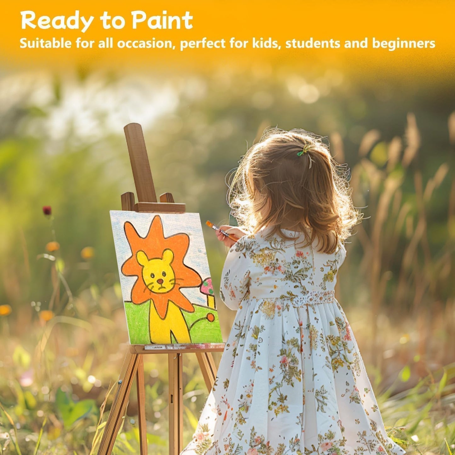 Koncci Canvas for Painting 20x25 cm-12 Packs 3 MM Blank Art Canvases Panels Pre-Stretched Canvas Board, Cotton Artist Canvas for Acrylic, Oil Painting Wet Art Media Art Projects Kids