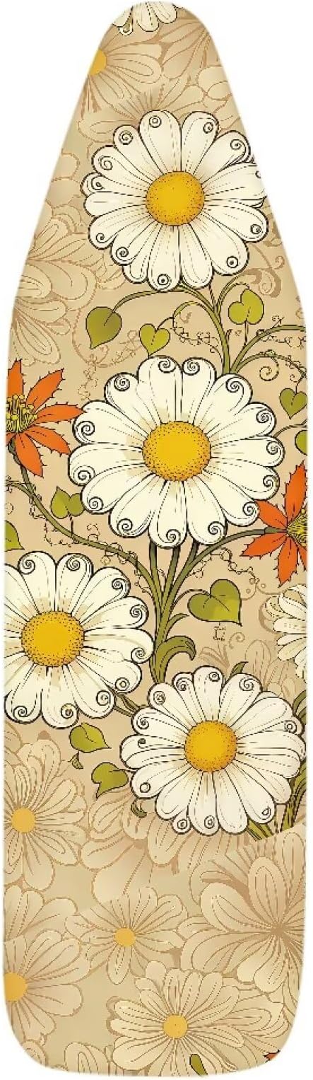 Daisy Print Ironing Board Cover and Pad Heat Reflective Stain Resistant Iron
