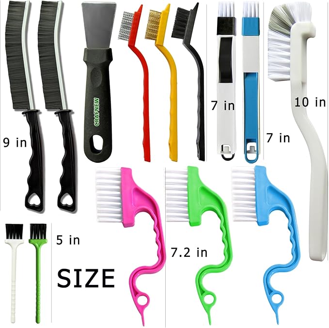 14Pcs Small Crevice Cleaning Brush Set, Groove Gap Cleaning Tool