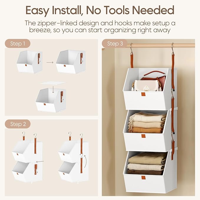 Collapsible Hanging Closet Organizer