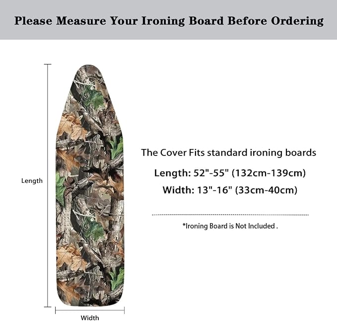 Hunting Ironing Board Cover and Pad Table Top Ironing Board Cover Standard Size