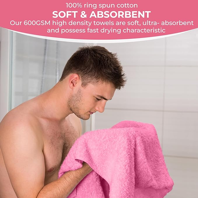100% Cotton Bath Towels-27x54inch