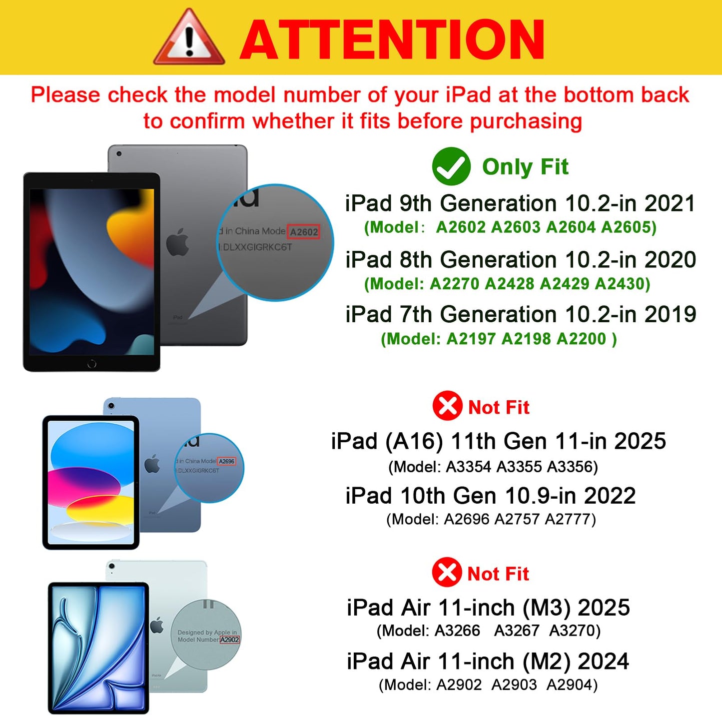ProCase for iPad 9th Generation 2021/ iPad 8th Generation 2020/ iPad 7th Generation 2019 Case, iPad Cover 9th Generation 10.2 iPad Case -Navy