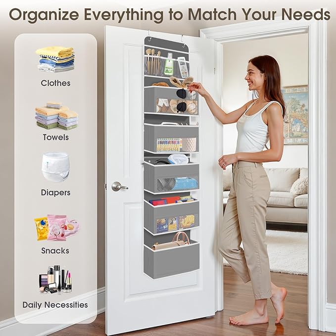 6-Tier Over The Door Organizer, Hanging Storage Organizer