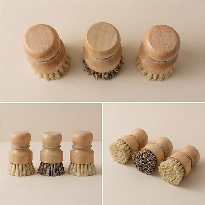 Wooden Dish Scrub Brush