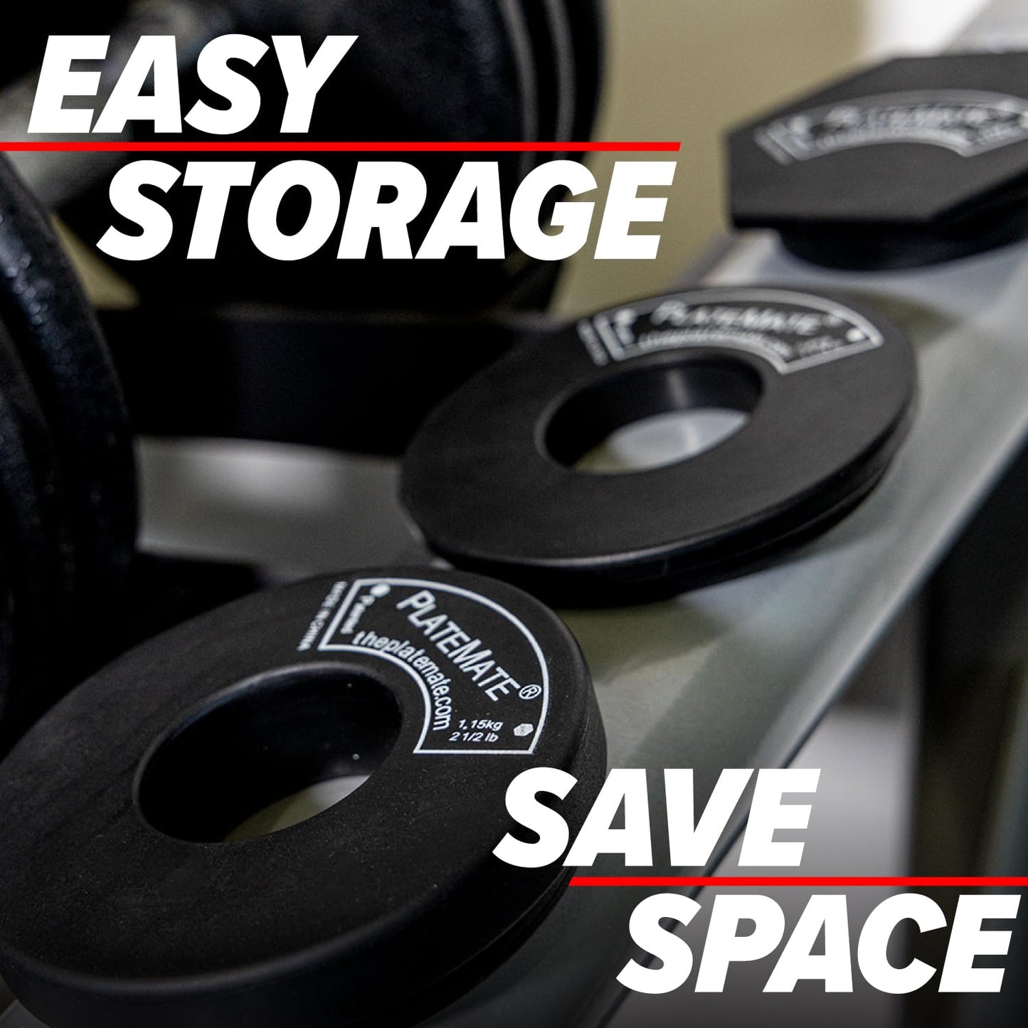 PlateMate Microload Pair 2 1/2 lb. Magnetic Donut Weights