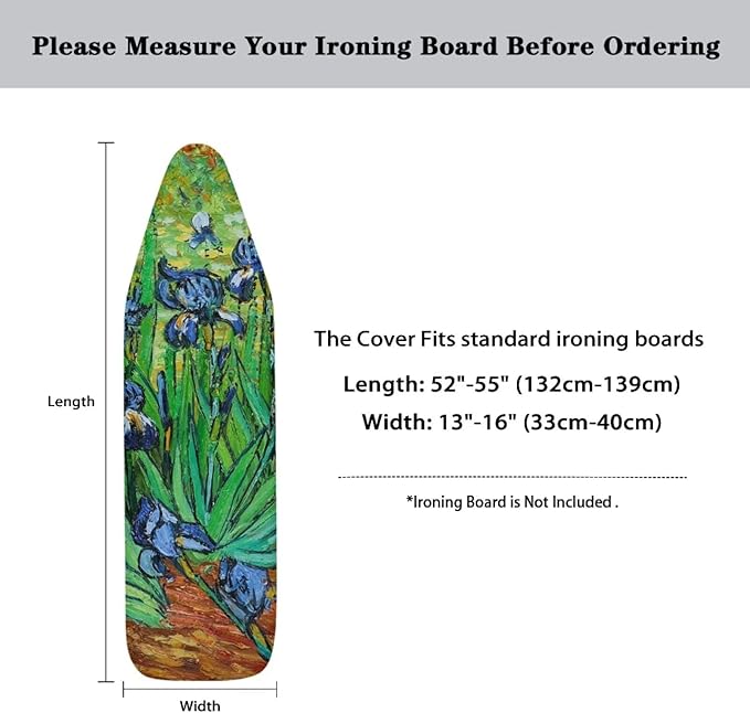 Van Gogh Starry Night Ironing Board Cover and Pad Standard Size Heavy Duty