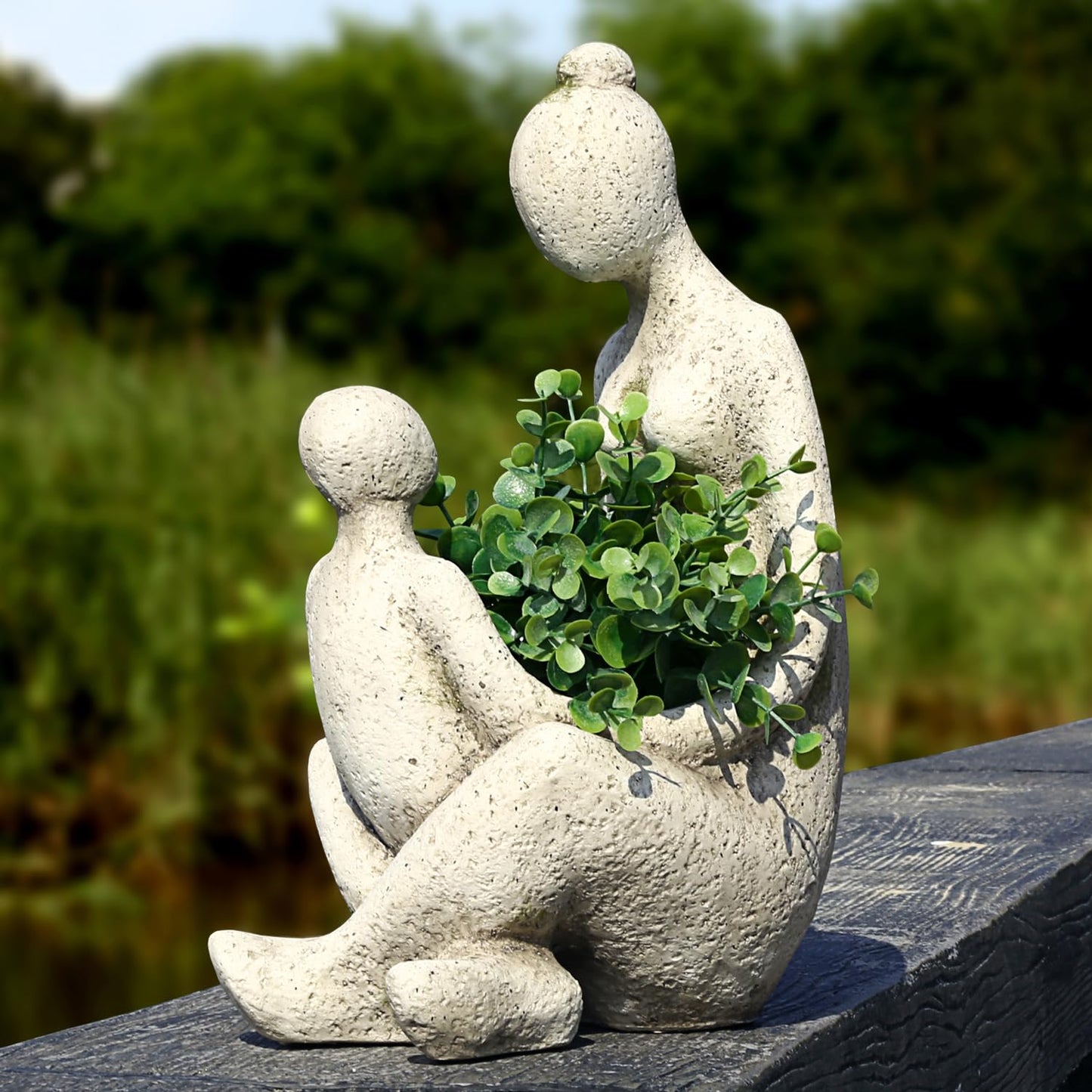 Aclema Unique Planters for Indoor Outdoor Plants Head Face Planter Pot Large Succulent Planters Flower Vase with Drainage Hole Grandmas Love