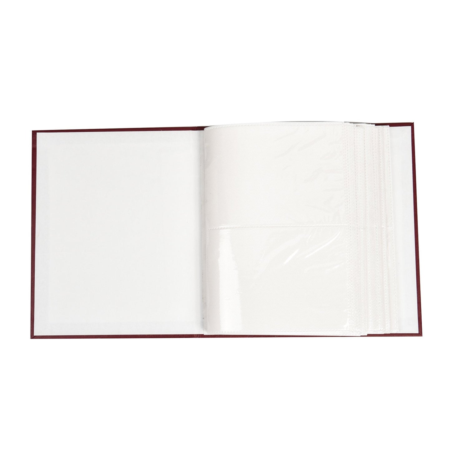 Arpan 6x4 Plain Photo Album with 200 Pockets (Burgundy)