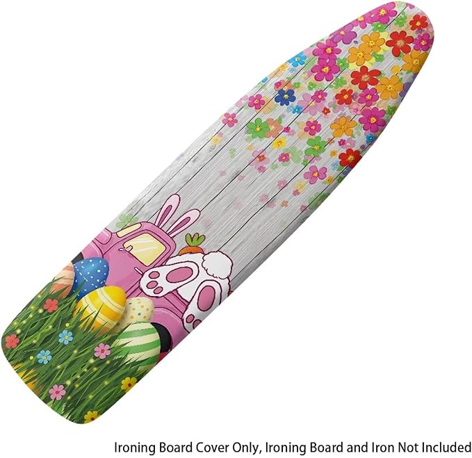 Bunny Ironing Board Cover Easter Standard Size Wood Print Ironing Board Dust