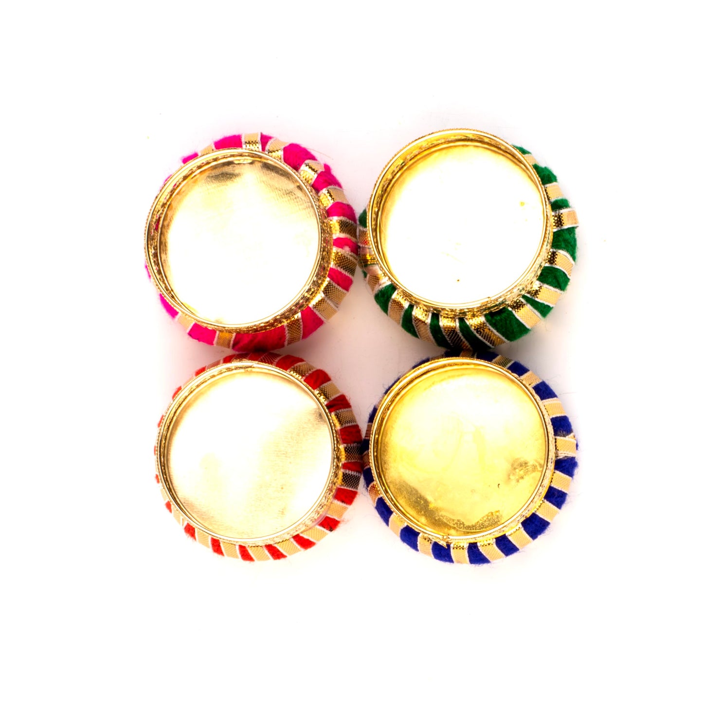 Handicraft Storeroom Decorative Diya with Tealight Holder for Comming All Festive Seasons.(Set of 4 diyas)