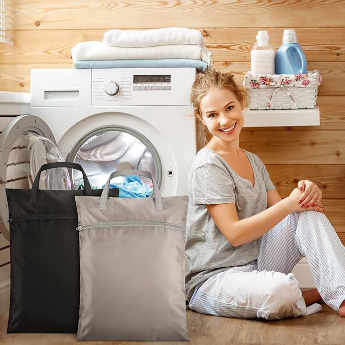 Oudain 2 Pcs Travel Laundry Bags Waterproof