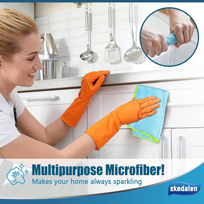 Microfiber Cleaning Cloth Lint Free Glass Cleaner Window Polishing Streak Free
