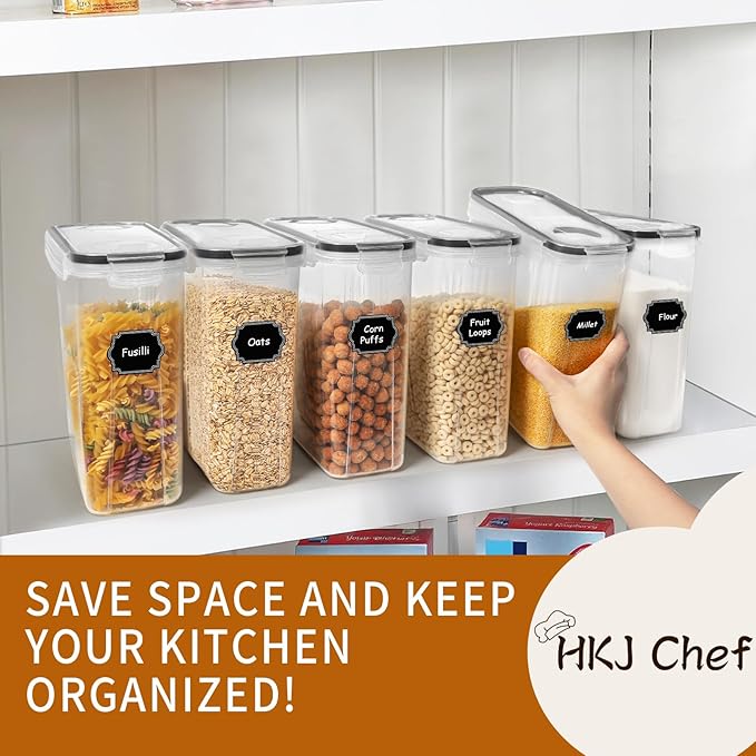 Cereal Containers Storage Set, Cereal Dispensers