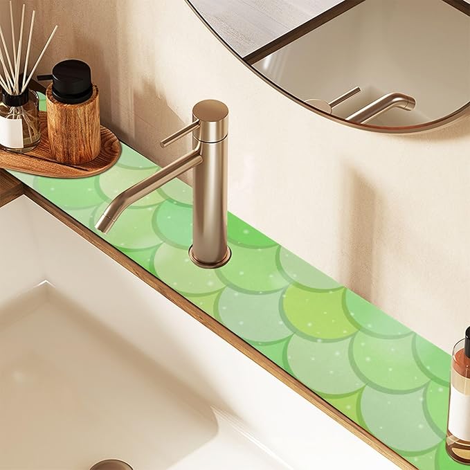 Kitchen Sink Splash Guard 1 PC 14.7 Inch Sink Faucet Mat Splash Guard