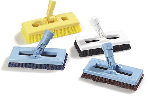 SPARTA 363883103 Plastic Block Swivel Scrub Brush, Polyester Bristles