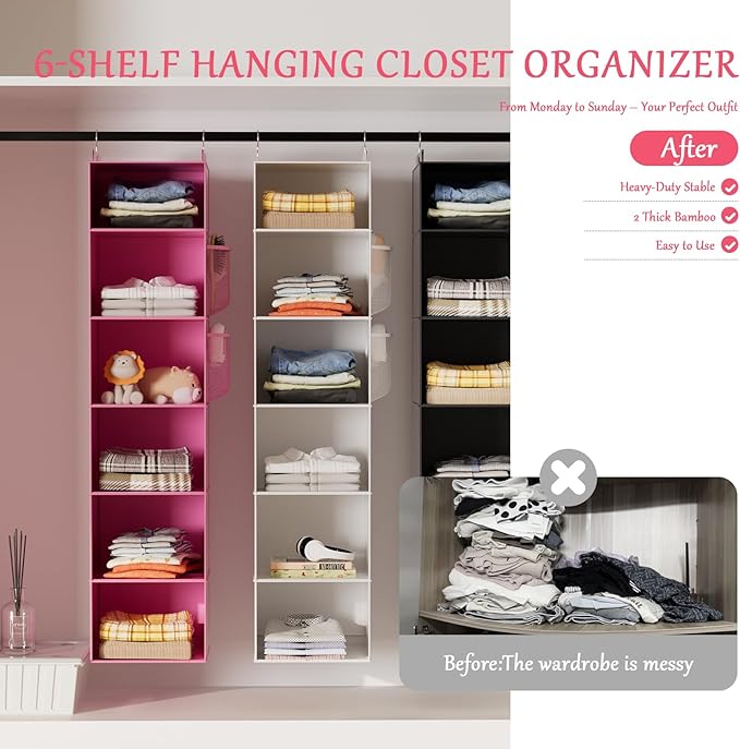 VERONLY Hanging Closet Organizer and Storage