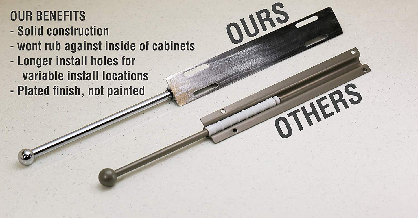 12" Valet Rod Standard for Closet Satin Nickel SN Metal