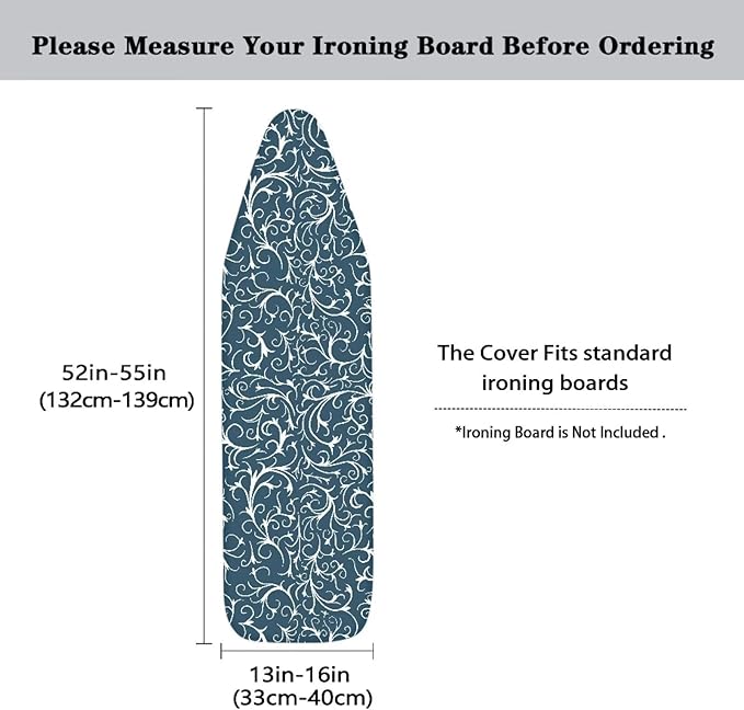 ZDCUSTOM Ironing Board Cover Resist Scorching and Staining Tabletop Ironing