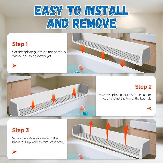 Splash Guard for Bathtub Kids