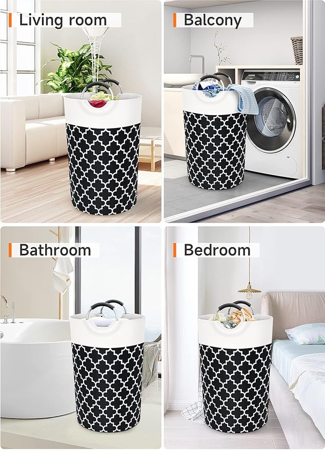 Large Laundry Basket Laundry Hamper Bag Washing Bin Clothes Bag Collapsible Tall