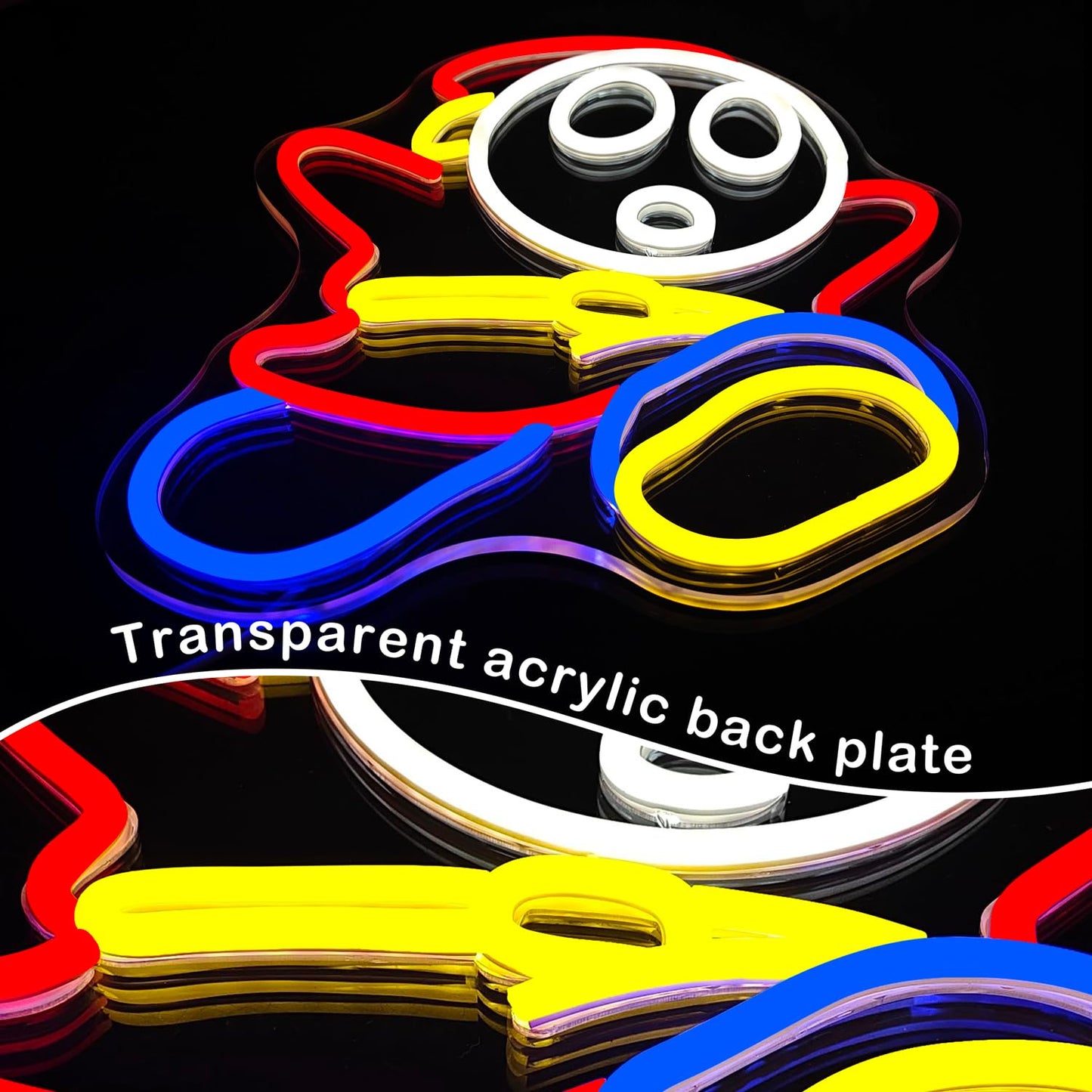 Shy Guy Neon Sign Dimmable Led Neon Sign for Wall Decor Gaming Neon Light Signs Light Up Signs for Bedroom Game Room Man Cave Birthday Christmas Gifts for Gamer
