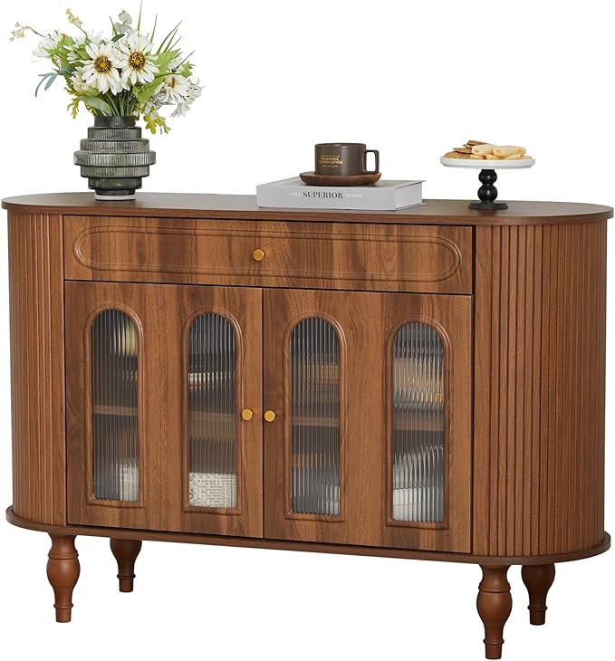XUZENEST 47'' Fluted Sideboard Buffer Cabinet