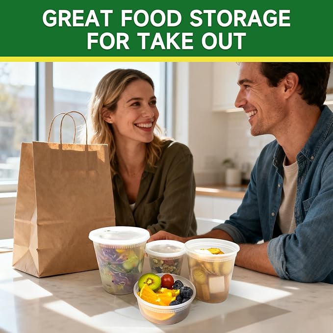 50 Set 24 oz Deli Containers
