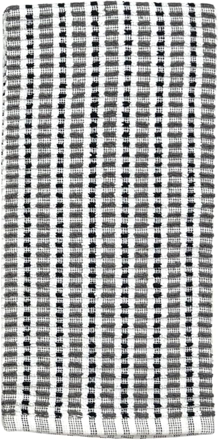 Thanksgiving Kitchen Towels- Set of 3 100% Cotton Solid Dark Gray and