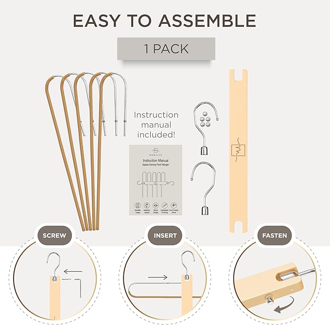MORALVE Pants Hangers Space Saving