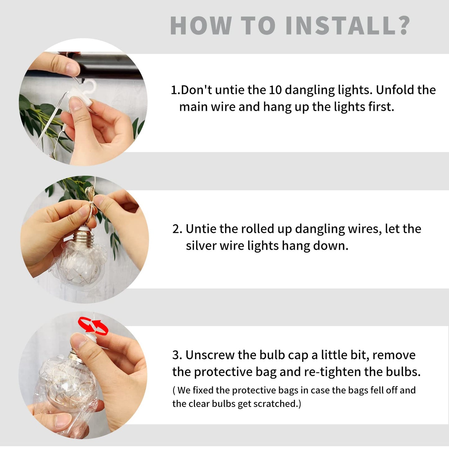 YOLIGHT Wishing Ball Curtain Lights 200 LED Window Curtain String Lights with Remote, USB Battery Powered Twinkle Globe Fairy Lights for Wedding Party Bedroom Christmas Halloween Decoration (Blue)