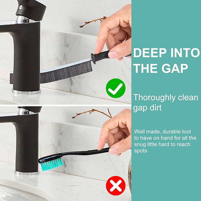 Crevice Cleaning Brush,Hard-Bristled Grout Brush,2026 New Multifunctional Gap