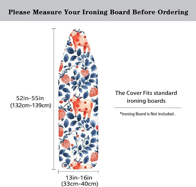 Iron Board Cover with Elastic Standard Size Ironing Board Cover with Elastic