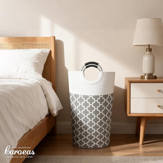Caroeas 90L Light Laundry Basket, Waterproof Laundry Hamper, Laundry Bag