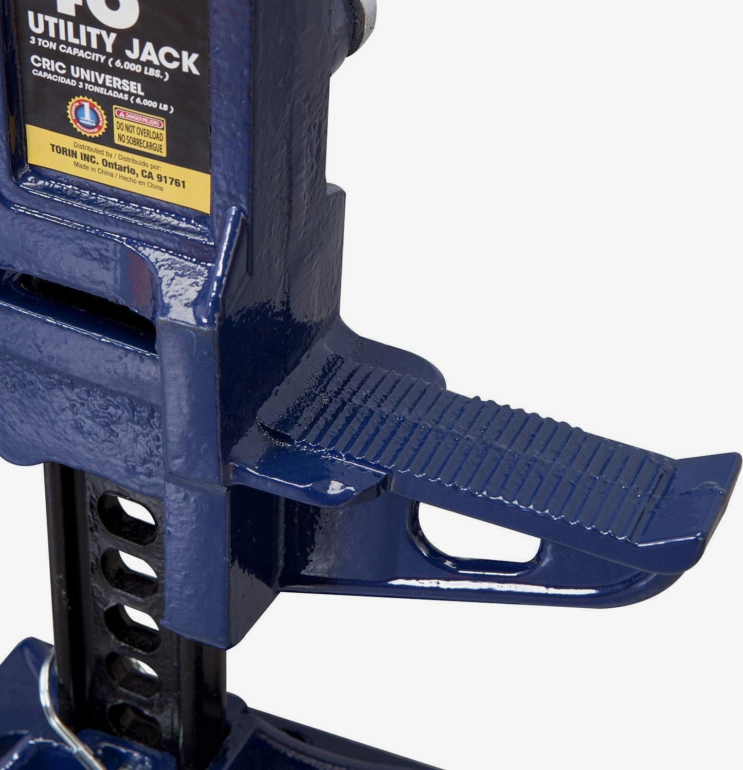 TCE ATR6501BU Torin 48" Ratcheting Off Road Utility Farm Jack, 3 Ton (6,000 lb) Capacity, Blue