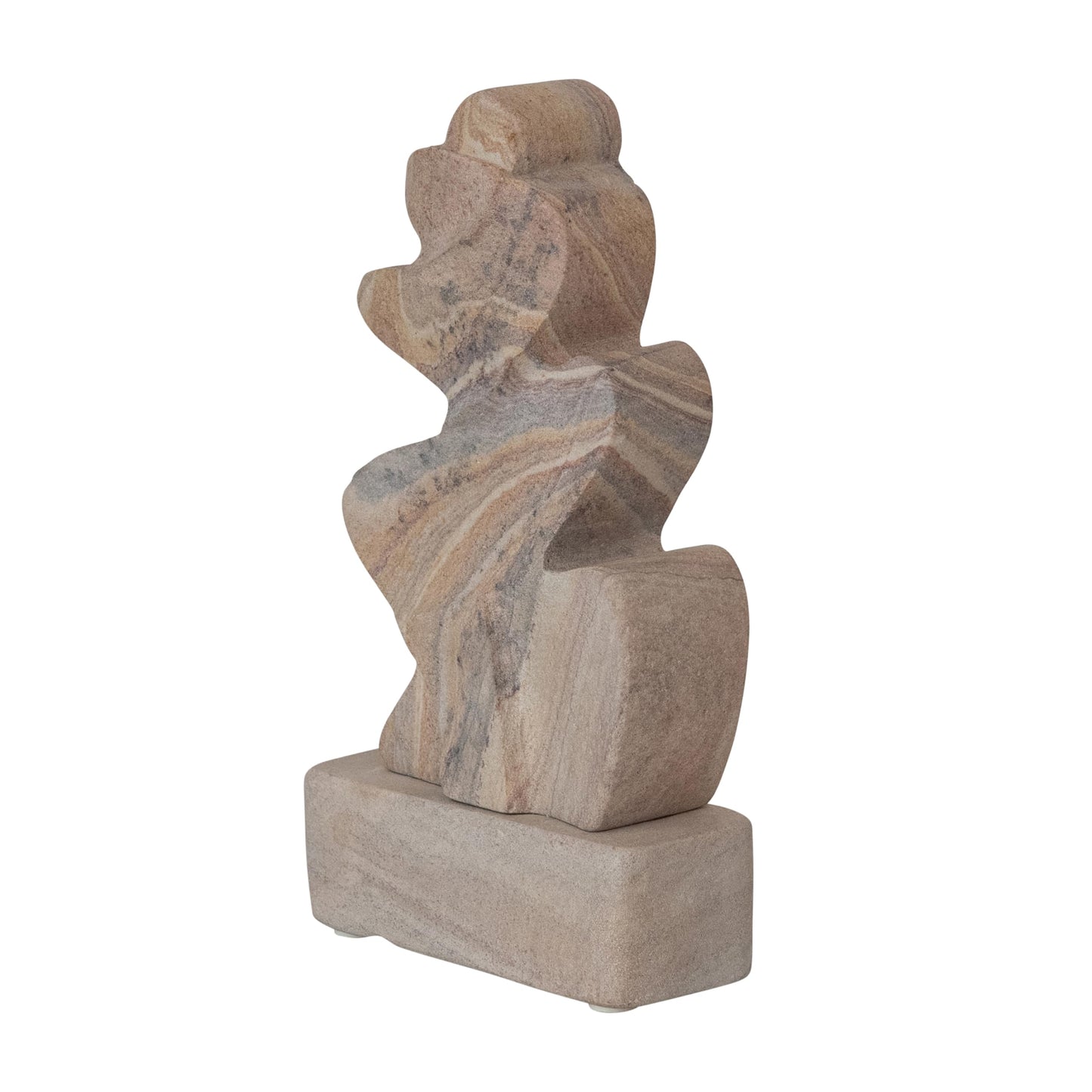 Bloomingville Teakwood Sandstone Décor, Natural