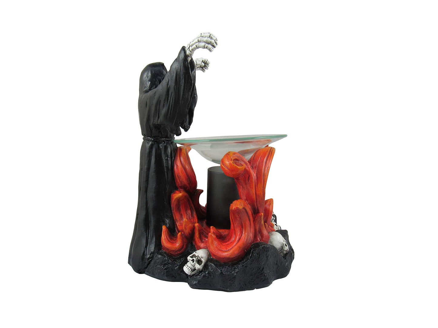 DWK "Dark Summoner Grim Reaper Decorative Electric Wax Warmer | Home Fragrance Products for Your Home Office | Wax Warmer for Scented Wax Melts | Gothic Decor Home Accents - 8"