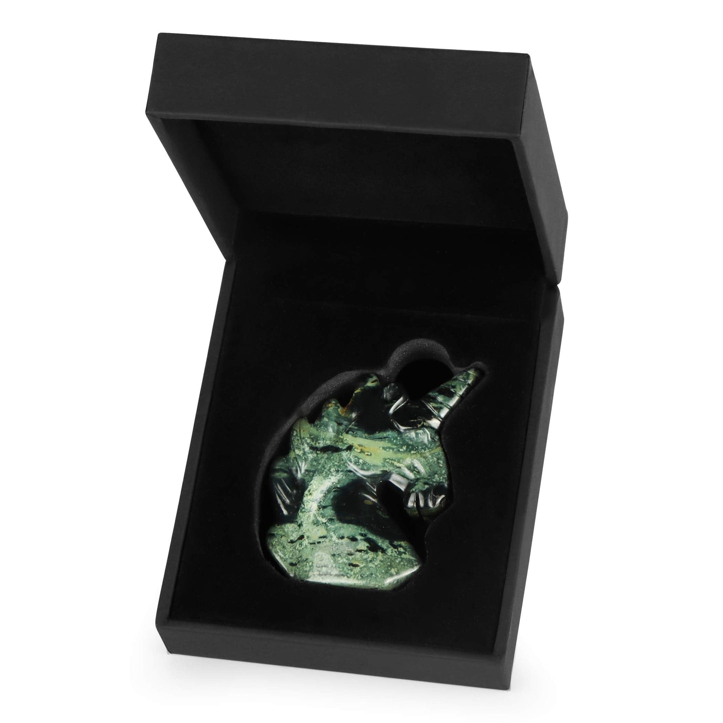 Artistone 3" Crystal Unicorn Figurines Statue,Hand Carved Kambaba Jasper Gemstone Magical Unicorn Healing Stones Collectibles Christmas Ornaments