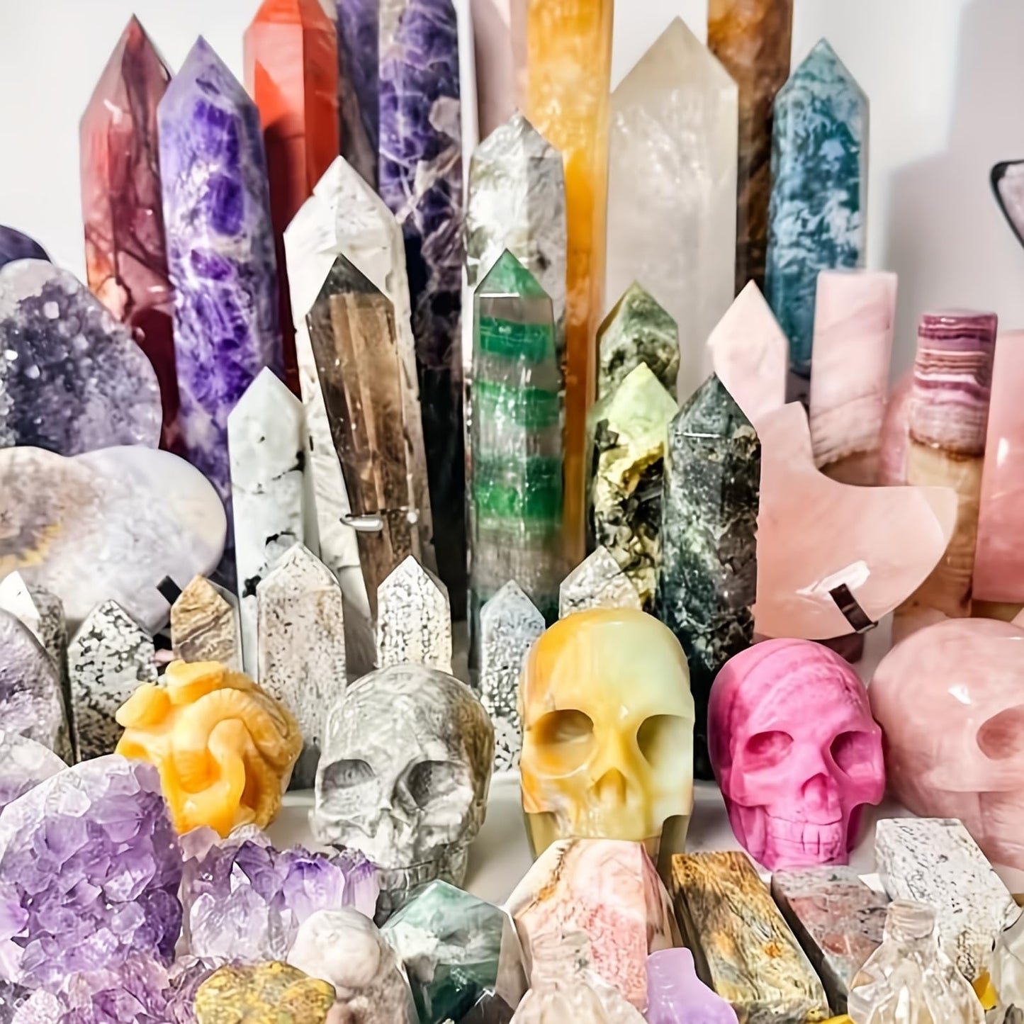 1-3LB Natural Crystal Mystery Box – A Unique Gift of Gemstone and Healing Crystals for Spiritual Wellness and Positive Vibes (3, Pounds)