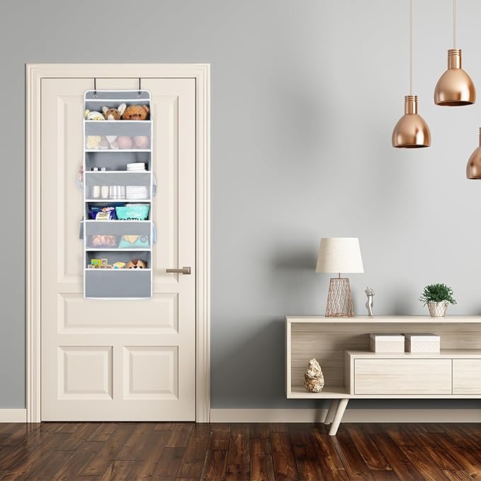 Univivi 4-Shelf Door Hanging Organizer Baby Door Storage Wall Mount Storage