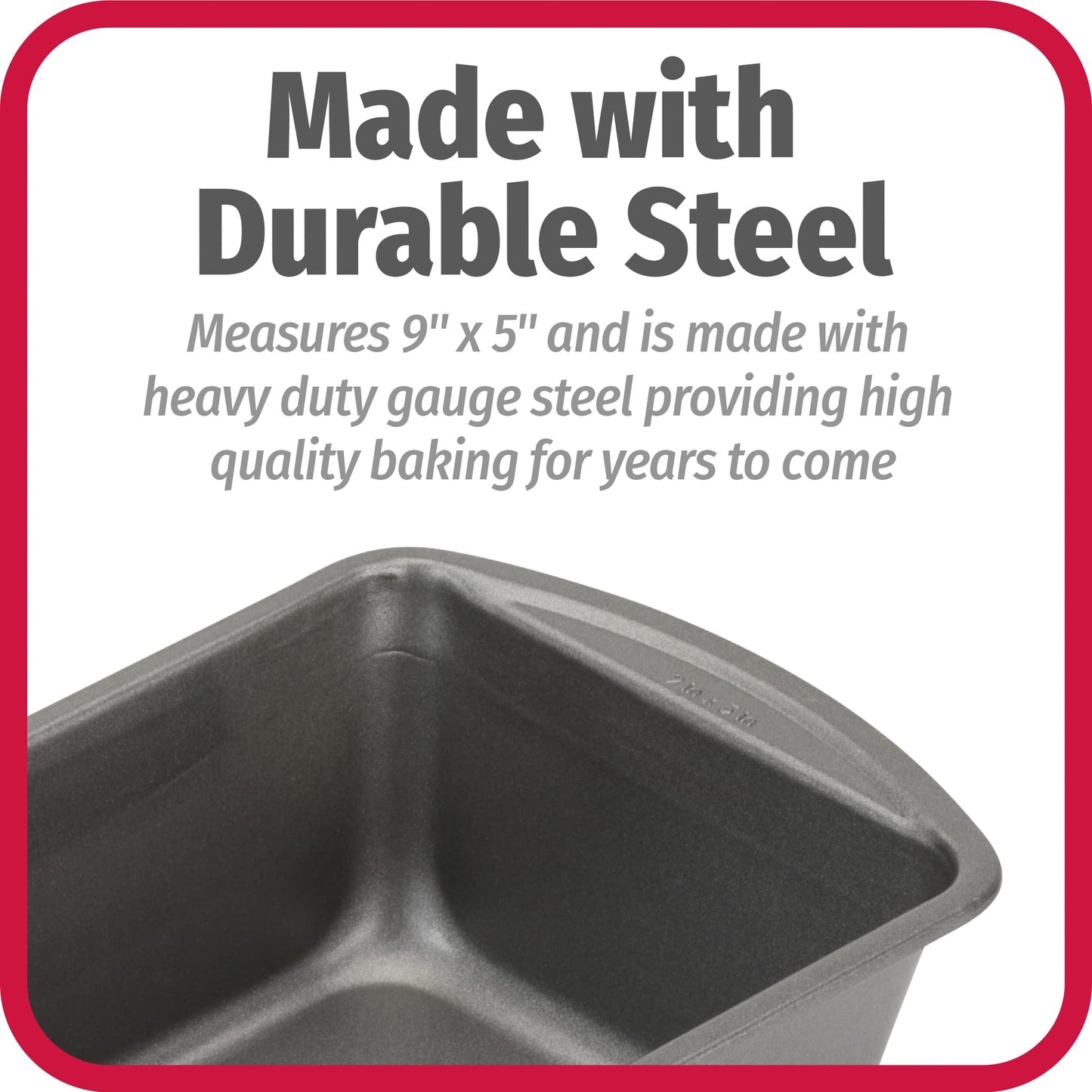GoodCook Everyday Non-Stick 9” x 5” Bread Loaf Pan – Loaf Bread Pan for Baking, Steel Bread Baking Supplies, Baking Pans for Meatloaf, Breads, Cakes, Brownies, Lasagnas, Casseroles