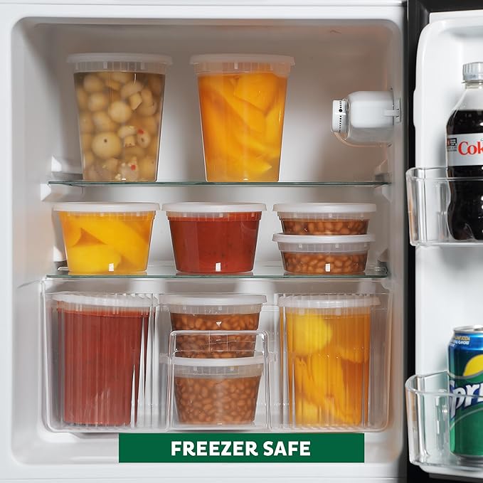 Freshware Food Storage Containers 34 oz Plastic Deli Containers