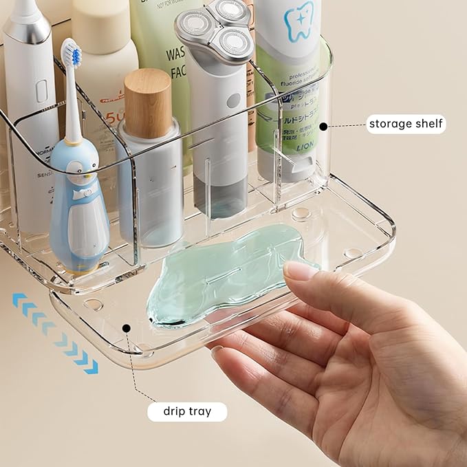 Electric Toothbrush Holder,Toothbrush and Toothpaste Holder