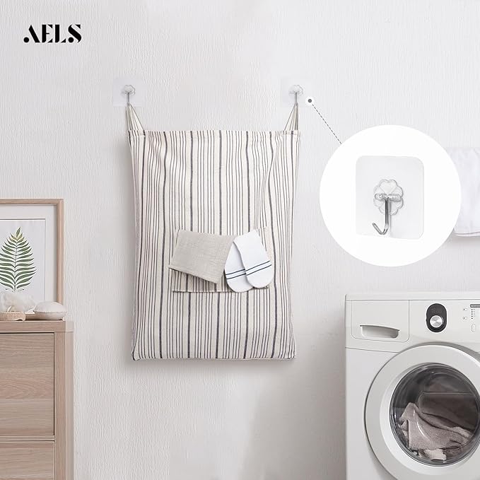 AELS Farmhouse Hanging Laundry Hamper