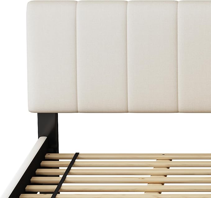 Queen Size Upholstered Platform Bed
