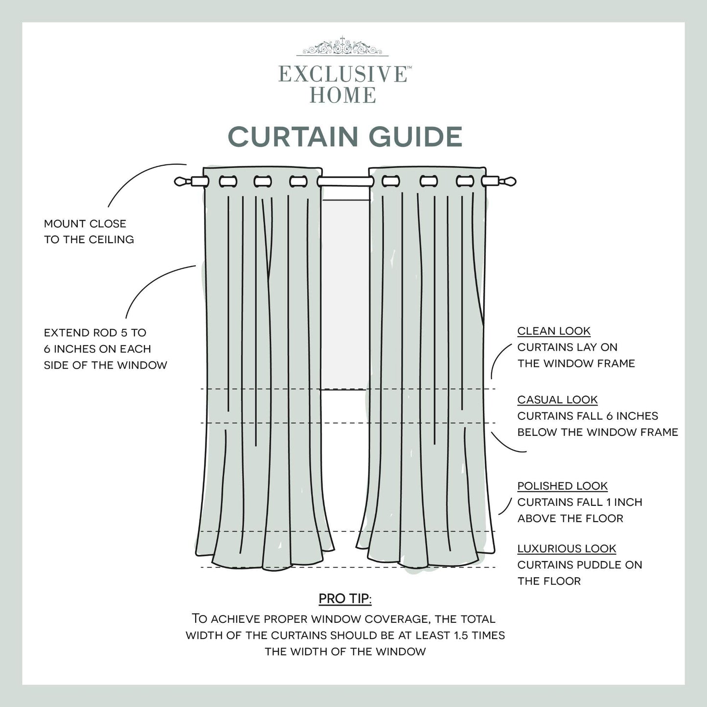 TOWN & COUNTRY LUXE Talia Double Layer Indoor Curtains, Sheer and Room Darkening Blackout, Grommet Top, Energy Efficient, 2-Pack Set, 52"x84", Rose Blush